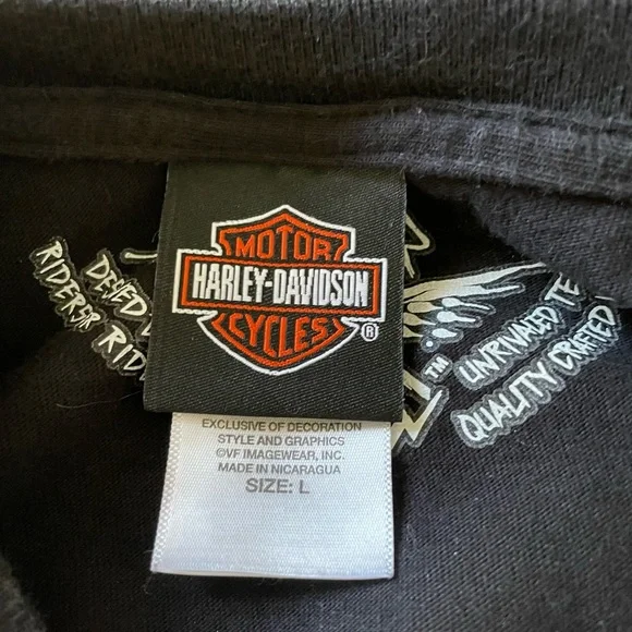 Harley Davidson Lynchburg Tennessee label T-Shirt. Size large - Picture 10 of 11